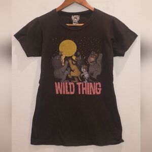 Where The Wild Things Are Junk Food Clothing Black Graphic Tee Medium
